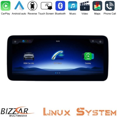 Bizzar Mercedes A/CLA/GLA NTG5 Linux Apple CarPlay | Android Auto screen 10.25″ HD Anti-reflection