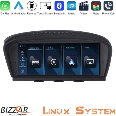 Bizzar BMW 3er/5er/6er (E90/E60/E63) Linux Apple CarPlay | Android Auto screen 10.25″ HD Anti-reflection