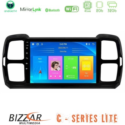 Bizzar C Series Lite 4Core Android14 2+32GB  Citroen DS5 Aircross 2017-2021 Navigation Multimedia Tablet 9