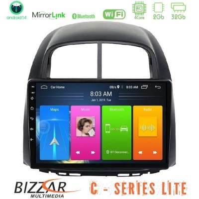 Bizzar C Series Lite 4Core Android14 2+32GB  Daihatsu Sirion/Subaru Justy Navigation Multimedia Tablet 10
