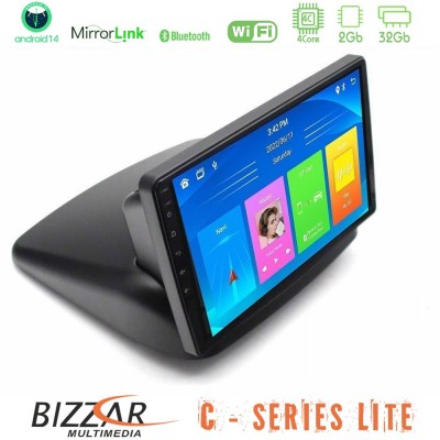 Bizzar C Series Lite 4Core Android14 2+32GB  Fiat Doblo 2002-2009 Navigation Multimedia Tablet 10