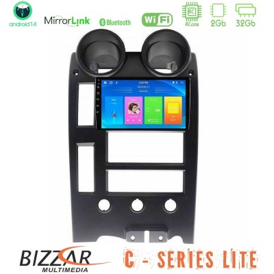 Bizzar C Series Lite 4Core Android14 2+32GB  Hummer H2 2002-2007 Navigation Multimedia Tablet 9
