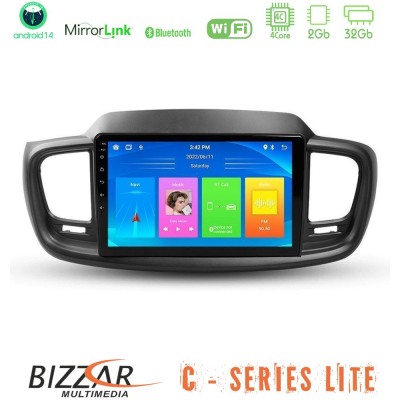 Bizzar C Series Lite 4Core Android14 2+32GB  Kia Sorento 2018-2021 Navigation Multimedia Tablet 9