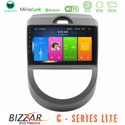 Bizzar C Series Lite 4Core Android14 2+32GB Kia Soul 2009-2011 Navigation Multimedia Tablet 9