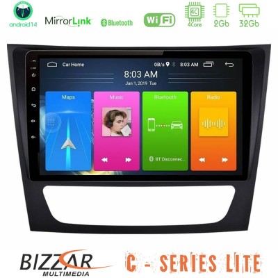 Bizzar C Series Lite 4Core Android14 2+32GB  Mercedes E Class / CLS Class Navigation Multimedia Tablet 9