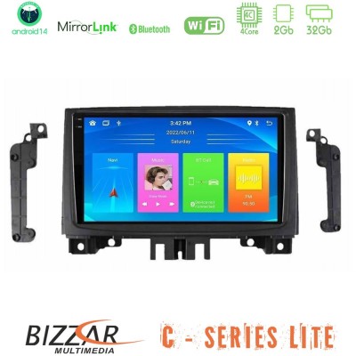Bizzar C Series Lite 4Core Android14 2+32GB  Mercedes Sprinter/VW Crafter 2006-2018 Navigation Multimedia Tablet 9