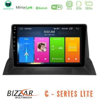 Bizzar C Series Lite 4Core Android14 2+32GB  Mazda6 2002-2006 Navigation Multimedia Tablet 10