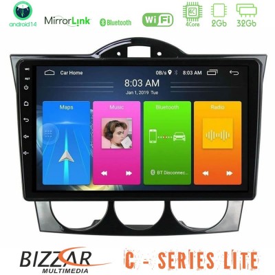 Bizzar C Series Lite 4Core Android14 2+32GB  Mazda RX8 2003-2008 Navigation Multimedia Tablet 9