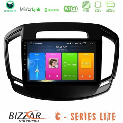 Bizzar C Series Lite 4Core Android14 2+32GB  Opel Insignia 2014-2017 Navigation Multimedia Tablet 9