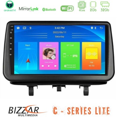 Bizzar C Series Lite 4Core Android14 2+32GB  Opel Meriva B 2010-2017 Navigation Multimedia Tablet 9