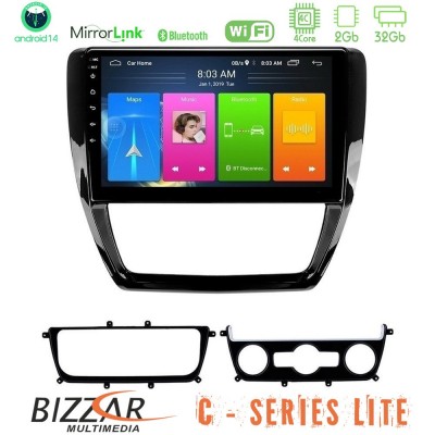 Bizzar C Series Lite 4Core Android14 2+32GB  VW Jetta Navigation Multimedia Tablet 10