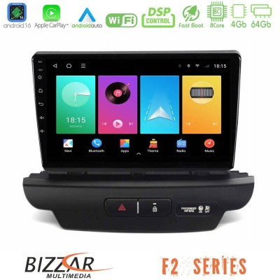 Bizzar F2 Series 8Core Android16 4+64GB  Kia Ceed 2018-2023 Navigation Multimedia Tablet 9
