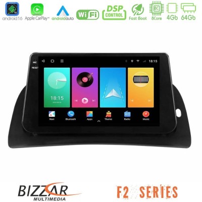 Bizzar F2 Series 8Core Android16 4+64GB  Renault Kangoo 2014-2018 Navigation Multimedia Tablet 9