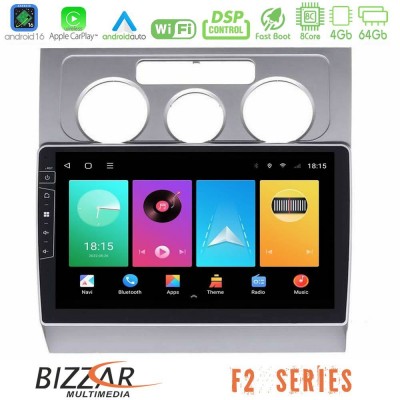 Bizzar F2 Series 8Core Android16 4+64GB  VW Touran 2003-2011 Navigation Multimedia Tablet 10