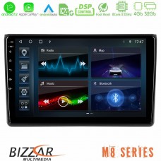 Bizzar M8 Series Audi A4 B7 8core Android12 4+32GB Navigation Multimedia Tablet 9