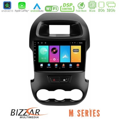 Bizzar M Series 8Core Android16 2+32GB  Ford Ranger 2012-2016 Navigation Multimedia Tablet 9
