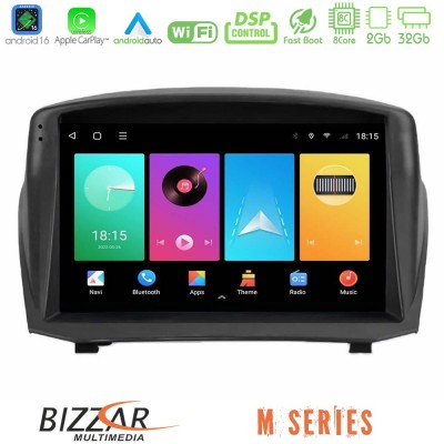 Bizzar M Series 8Core Android16 2+32GB  Ford Fiesta 2008-2012 Navigation Multimedia Tablet 9