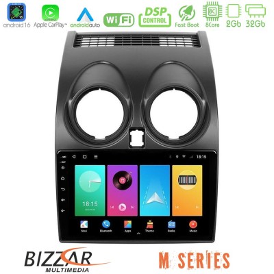 Bizzar M Series 8Core Android16 2+32GB  Nissan Qashqai J10 Navigation Multimedia Tablet 9