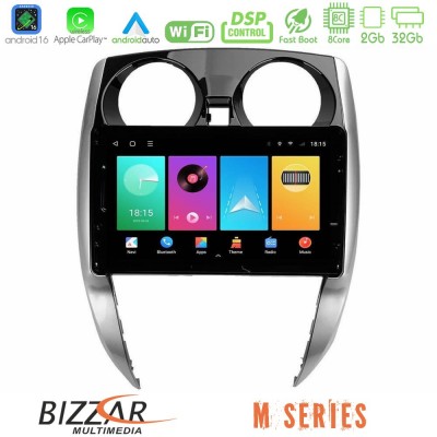 Bizzar M Series 8Core Android16 2+32GB  Nissan Note 2013-2018 Navigation Multimedia Tablet 10