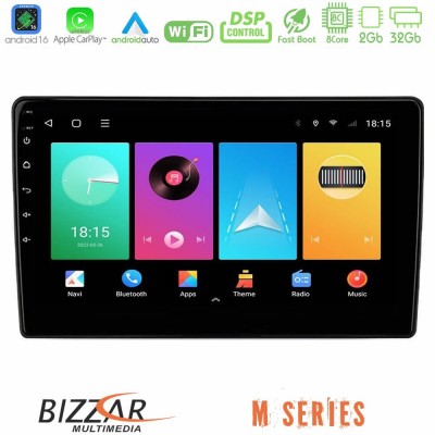 Bizzar M Series 8Core Android16 2+32GB Fiat Panda 2003-2012 Navigation Multimedia Tablet 9