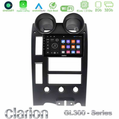 Clarion GL300 Series Hummer H2 2002-2007 4Core Android11 2+32GB Navigation Multimedia Tablet 9″ Με Carplay & Android Auto