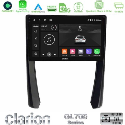 Clarion GL700 Series 8Core Android11 4+64GB Porsche 911/Cayman/Boxster Navigation Multimedia Tablet 9