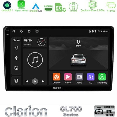Clarion GL700 Series 8Core Android11 4+64GB VW Group Navigation Multimedia Tablet 10