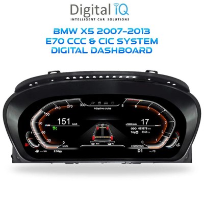 DIGITAL IQ DGU 976_IC (12.3in) BMW X5 (E70) - X6 (E71) mod. 2007-2013 CCC - CIC COMPATIBLE DIGITAL DASHBOARD