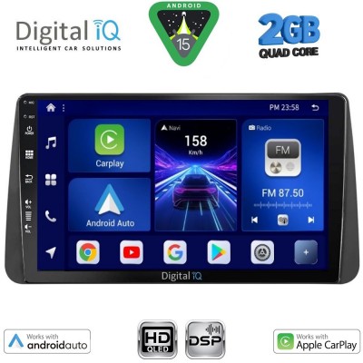 DIGITAL IQ BXC 3149_CPAA DASH (9inc) MULTIMEDIA TABLET for FIAT TIPO mod. 2018-2023