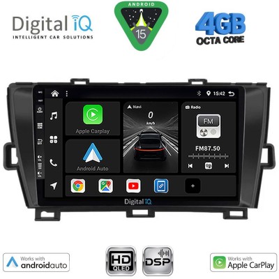 DIGITAL IQ BXF 16726BL_CPAA (9inc) MULTIMEDIA TABLET for TOYOTA PRIUS mod. 2009-2015 (BLACK)