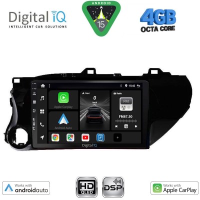 DIGITAL IQ BXF 16721_CPAA (10inc) MULTIMEDIA TABLET for TOYOTA HILUX mod. 2017-2026