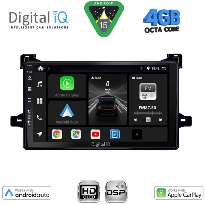 DIGITAL IQ BXF 16727_CPAA (9inc) MULTIMEDIA TABLET for TOYOTA PRIUS mod. 2016-2020