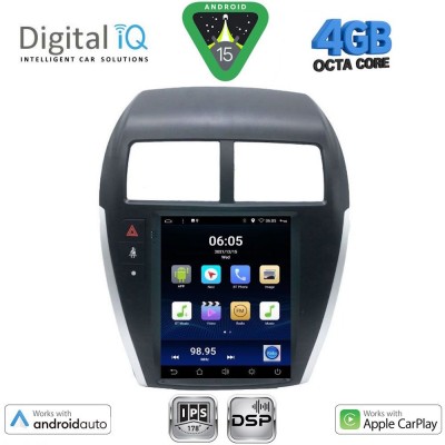 DIGITAL IQ BXF 6952_CPAA TESLA STYLE for MITSUBISHI ASX mod. 2009-2020