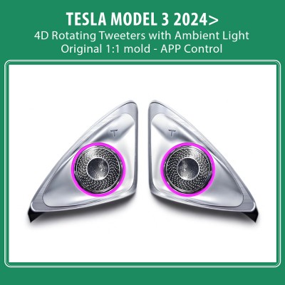 DIGITAL IQ AMBIENT TS 3921 TESLA MODEL 3 mod. 2024> (Ambient Light 4D Rotating Tweeters)