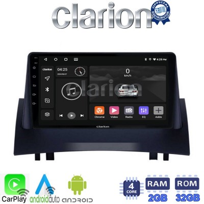 CLARION GL31138 Οθόνη OEM Multimedia Αυτοκινήτου για Renault Megane2 2002 > 2008 (CarPlay/AndroidAuto/BT/GPS/WIFI/GPRS)