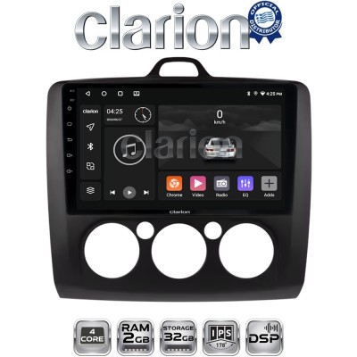 CLARION GL31329B Οθόνη OEM Multimedia Αυτοκινήτου για Ford Focus 2004 > 2012 (CarPlay/AndroidAuto/BT/GPS/WIFI/GPRS)
