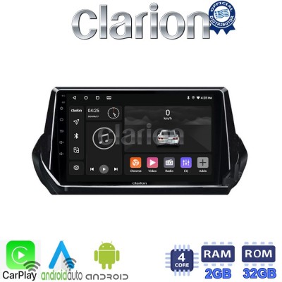 CLARION GL31375 Οθόνη OEM Multimedia Αυτοκινήτου για PEUGEOT 208-2008 2012>  (CarPlay/AndroidAuto/BT/GPS/WIFI/GPRS)