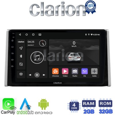 CLARION GL31572 Οθόνη OEM Multimedia Αυτοκινήτου για TOYOTA RAV 4  2019 >  (CarPlay/AndroidAuto/BT/GPS/WIFI/GPRS)