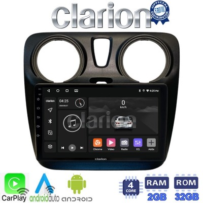 CLARION GL31657 Οθόνη OEM Multimedia Αυτοκινήτου για Dacia Dokker 2012 > (CarPlay/AndroidAuto/BT/GPS/WIFI/GPRS)
