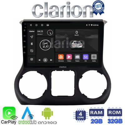 CLARION GL31745 Οθόνη OEM Multimedia Αυτοκινήτου για JEEP WRANGLER 2011>2018 (CarPlay/AndroidAuto/BT/GPS/WIFI/GPRS)