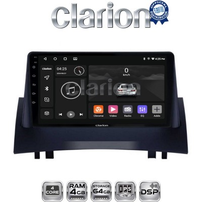 CLARION GL32138 Οθόνη OEM Multimedia Αυτοκινήτου για Renault Megane2 2002 > 2008 (CarPlay/AndroidAuto/BT/GPS/WIFI/GPRS)