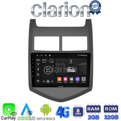 CLARION GL71107 Οθόνη OEM Multimedia Αυτοκινήτου για CHEVROLET AVEO 2012> (CarPlay/AndroidAuto/BT/GPS/WIFI/GPRS)
