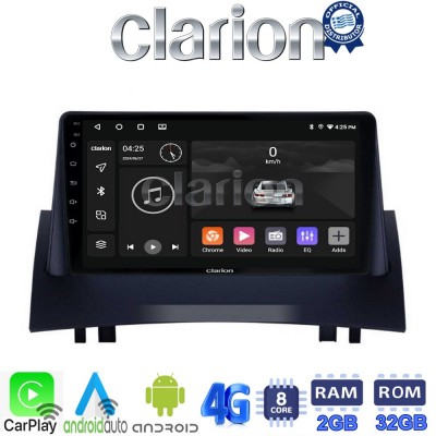 CLARION GL71138 Οθόνη OEM Multimedia Αυτοκινήτου για Renault Megane2 2002 > 2008 (CarPlay/AndroidAuto/BT/GPS/WIFI/GPRS)