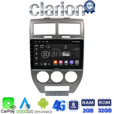 CLARION GL71251 Οθόνη OEM Multimedia Αυτοκινήτου για JEEP COMPASS 2007>2011 (CarPlay/AndroidAuto/BT/GPS/WIFI/GPRS)