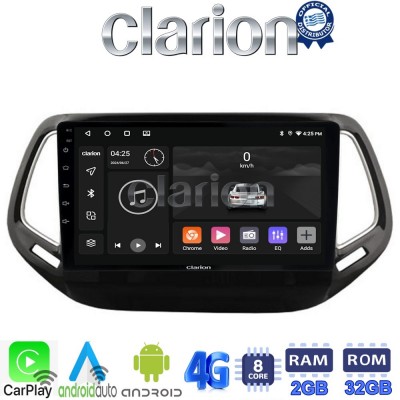 CLARION GL71253 Οθόνη OEM Multimedia Αυτοκινήτου για JEEP COMPASS 2017> (CarPlay/AndroidAuto/BT/GPS/WIFI/GPRS)