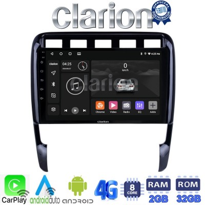 CLARION GL71443 Οθόνη OEM Multimedia Αυτοκινήτου για PORSCHE CAYENNE 2002>2011 (CarPlay/AndroidAuto/BT/GPS/WIFI/GPRS)