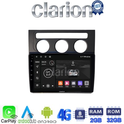 CLARION GL71511B Οθόνη OEM Multimedia Αυτοκινήτου για VW Touran 2003 > 2010 (CarPlay/AndroidAuto/BT/GPS/WIFI/GPRS)