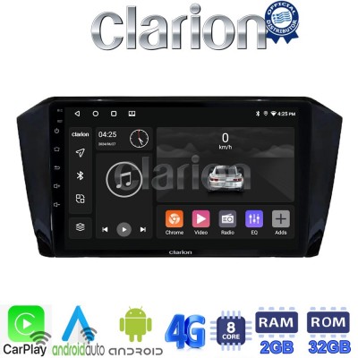 CLARION GL71519 Οθόνη OEM Multimedia Αυτοκινήτου για VW PASSAT 2015> (CarPlay/AndroidAuto/BT/GPS/WIFI/GPRS)