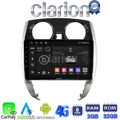 CLARION GL71790 Οθόνη OEM Multimedia Αυτοκινήτου για Nissan Note 2013 > 2020 (CarPlay/AndroidAuto/BT/GPS/WIFI/GPRS)