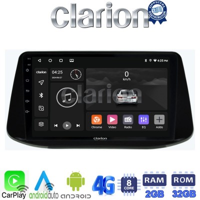 CLARION GL71960 Οθόνη OEM Multimedia Αυτοκινήτου για Hyundai i30 2018> (CarPlay/AndroidAuto/BT/GPS/WIFI/GPRS)